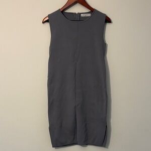 Chic Sleeveless Gray Mini Dress